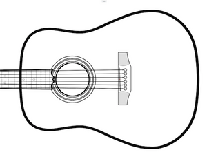 6-String Acoustic V-Brace Guitar Plans