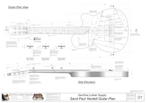 Electric Nylon Guitar Plans - Sand Paul Yandell, Guitar Top, Guitar Side