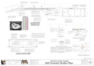 000 Guitar Plans Sections and Details