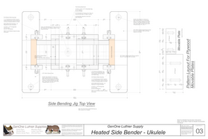 Heated Side Bender Plans-Ukulele Top Elevation