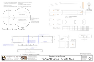 Concert 12 Ukulele Plans Template Sheet