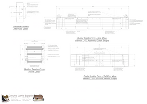 Gibson L-00 Guitar Plans Inside Form Side Views