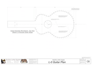 Gibson L-0 Guitar Plans Workboard & Heated Bender Form Inserts