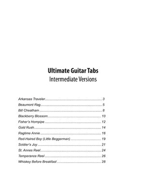 Ultimate Guitar Tabs - Book 1 Intermediate, Table of Contents