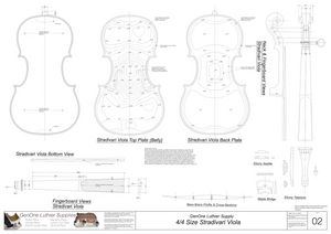 4/4 Stradivari Viola Plan Sheet 2
