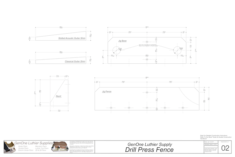 Drill Press Fence 2D CNC Files