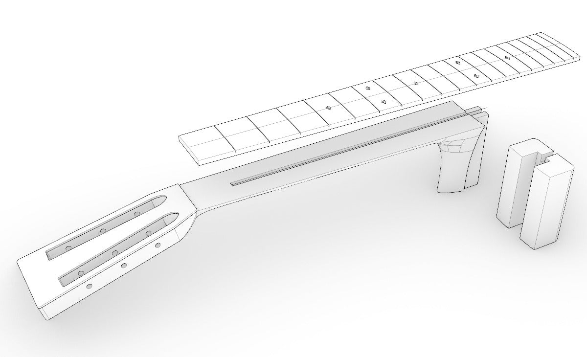 Collings DS2H Tenon Neck & Fretboard Files