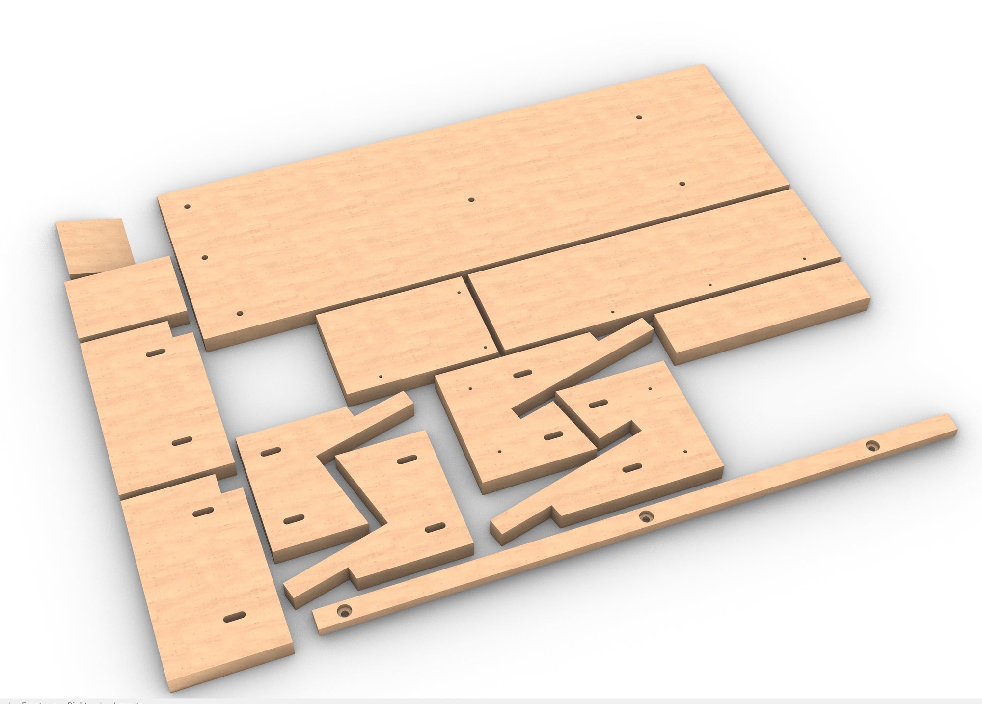 Neck Assembly Jig Acoustic Guitars 3D CNC