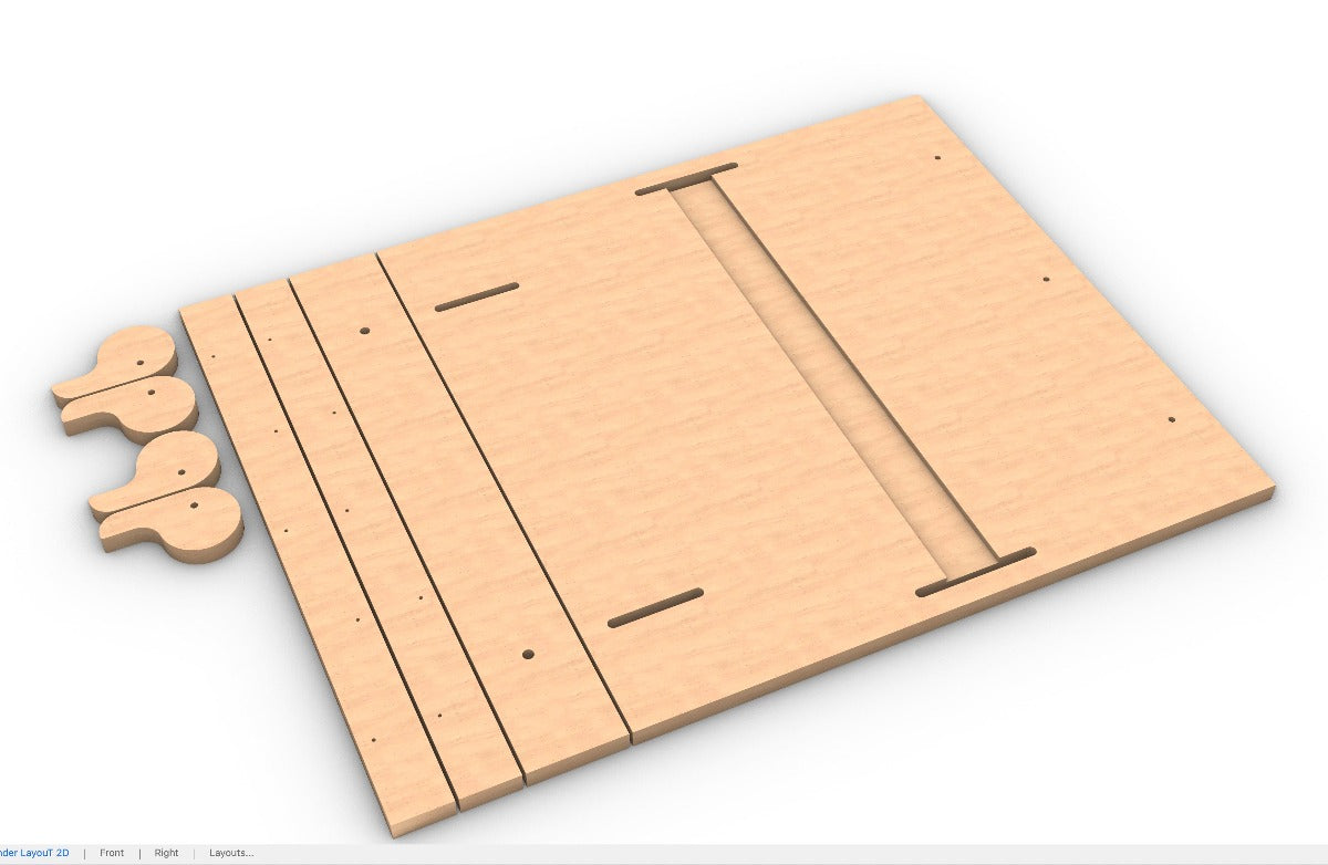 Plate Joining Jig Guitar 3D CNC