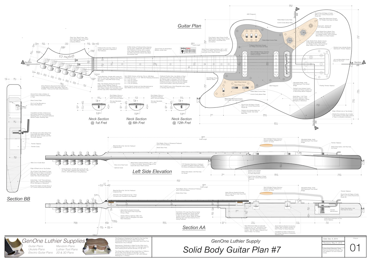 '65 Jaguar Top & Side Views, Section