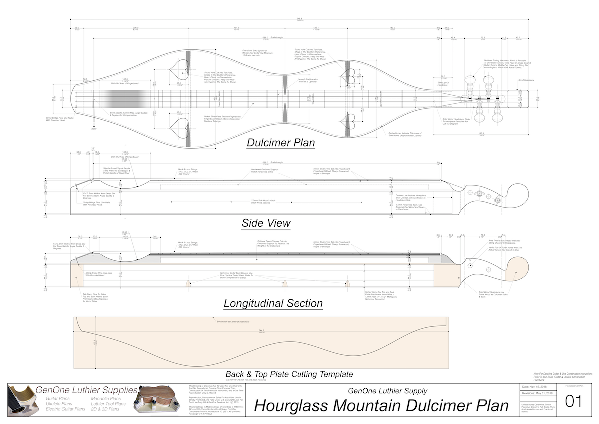 GenOne Luthier Services Guitar Plans