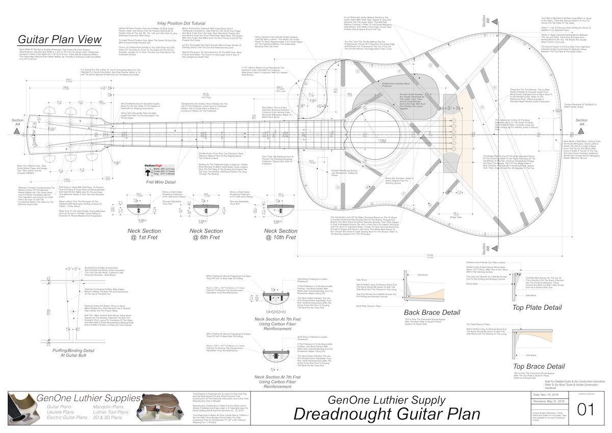 Dreadnought Guitar Plans