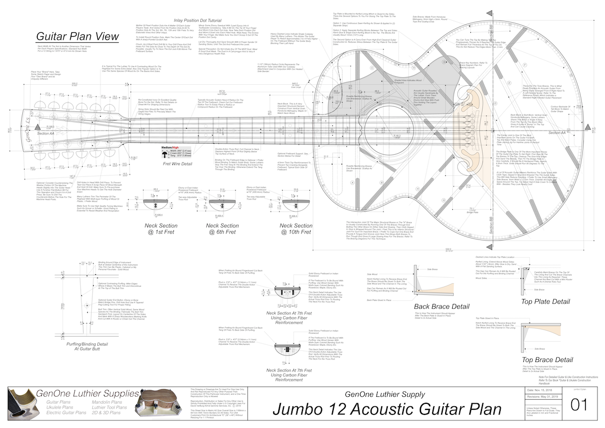 J200 12-String Guitar Plans
