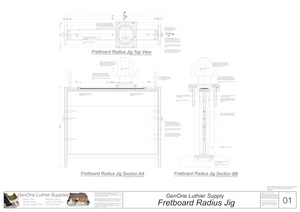 Fretboard Radius Tool Front & Side View