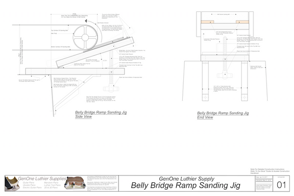 Belly Bridge Ramp Sanding Jig Plans - Genone Luthier Services