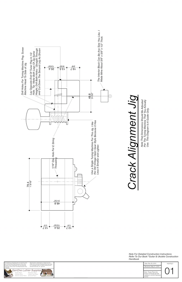 Crack Repair Jigs - GenOne Luthier Services