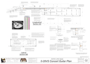 0-28vs Guitar Plans Sections and Details