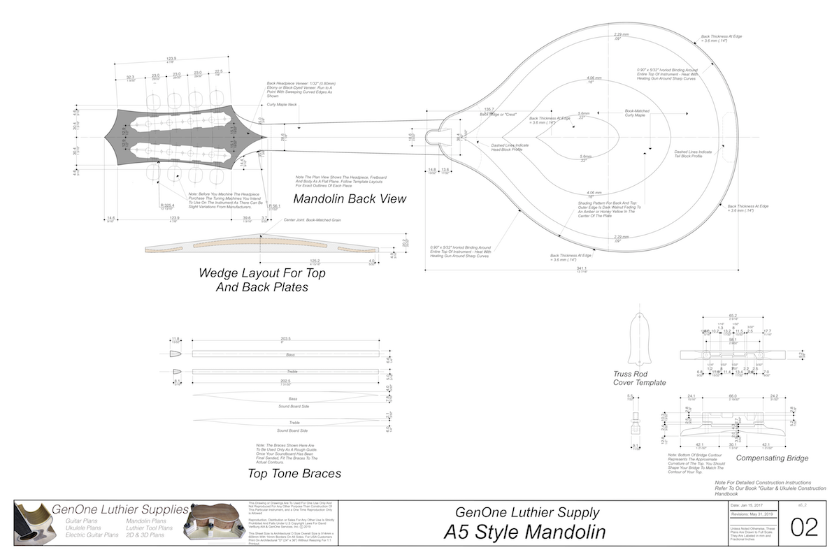 A5 Style Mandolin GenOne Luthier Services