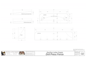 Drill Press Fence Plans: Template Sheet