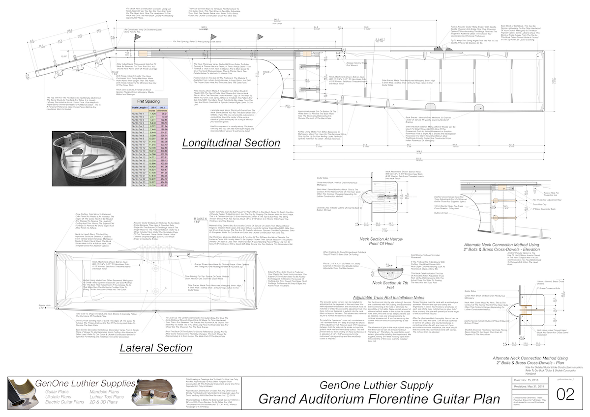 Grand Auditorium Florentine Cutaway Plan View