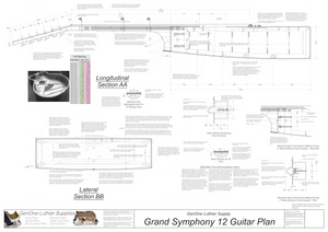 Grand Symphony 12-String Guitar Plan Sections and Details