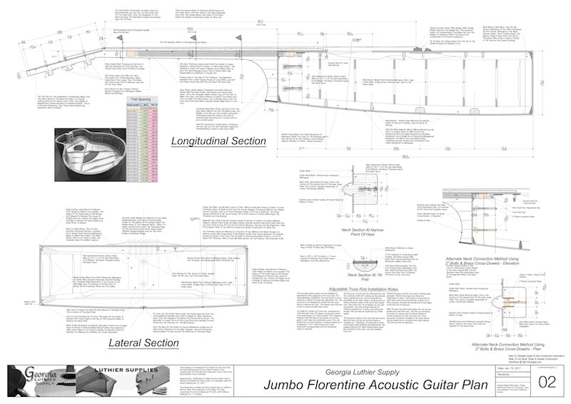 J-200 Florentine Top View Plan & Details