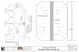 Plate Joining Jig Plans - Ukulele Plan View