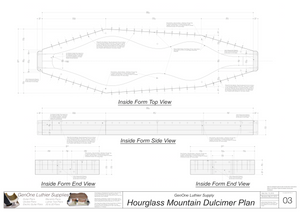 Hourglass Mountain Dulcimer Form Package