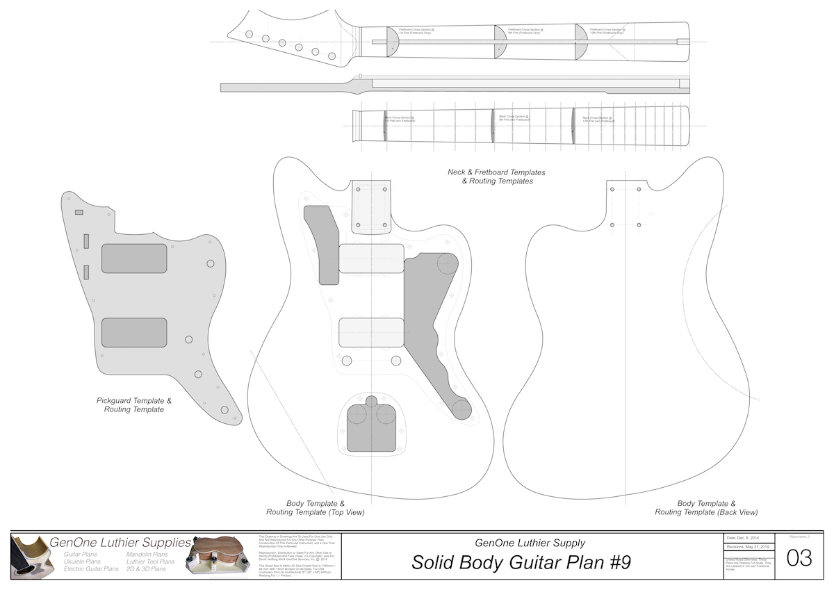 Telecaster Guitar Router Template V Electric Guitar Router Templates