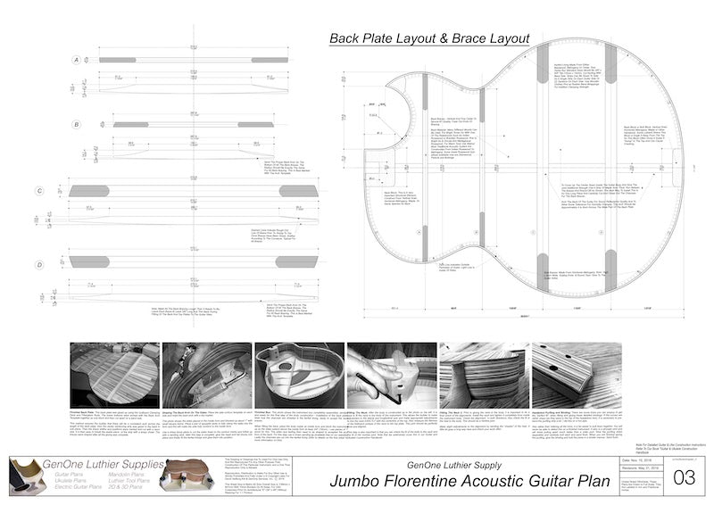 J-200 Florentine Back Layout & Back Braces