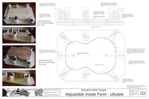 Adjustable Inside Form Ukulele - Assembled Drawing