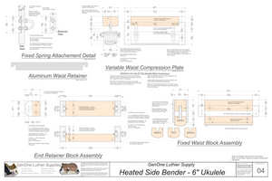 Heated Side Bender Plans 6" - Ukulele Details