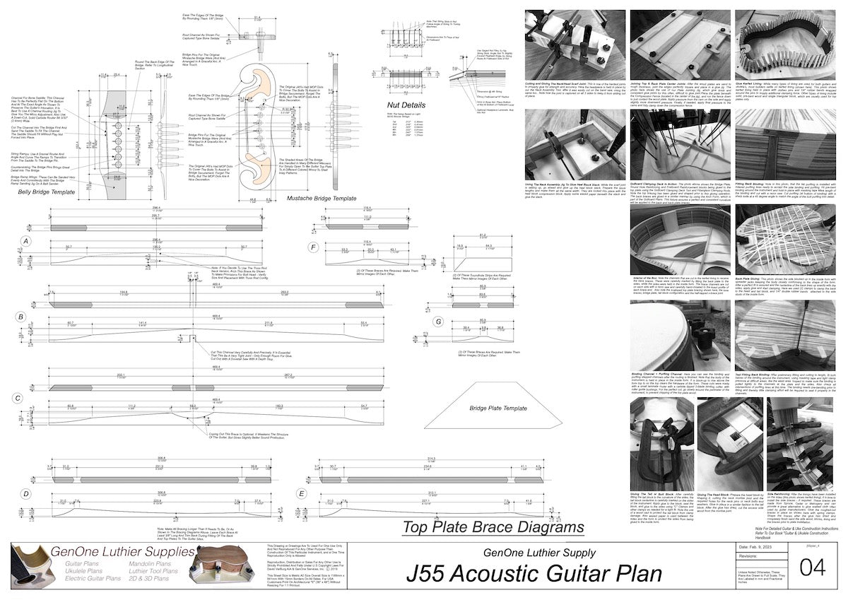 Gibson J55 Top Braces