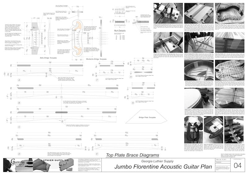 J-200 Florentine Top Brace Layouts