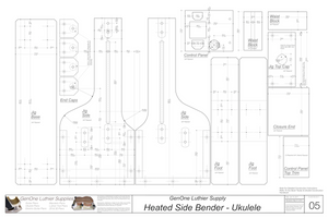 Heated Side Bender Plans-Ukulele Template Layout