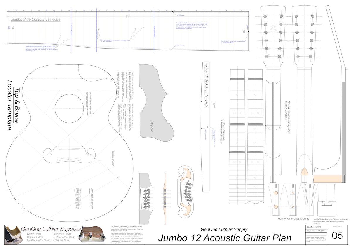 J200 12-String Guitar Plans j200-12-string-guitar-plans