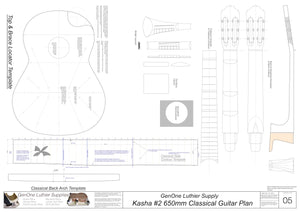 Kasha Version 2 650mm Scale, Template Sheet