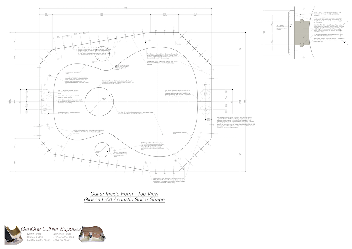 Gibson L-00 Guitar Form Package