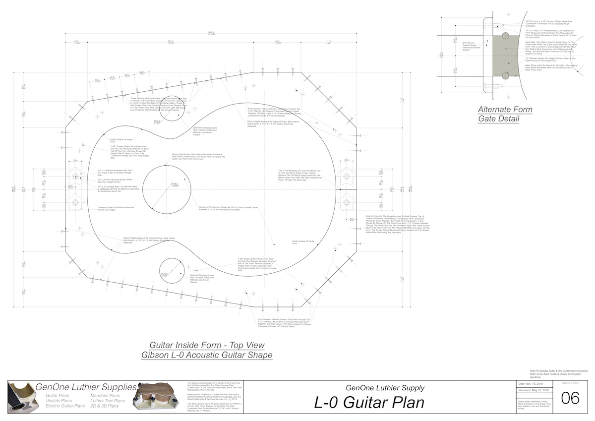 Gibson L-0 Guitar Form Package
