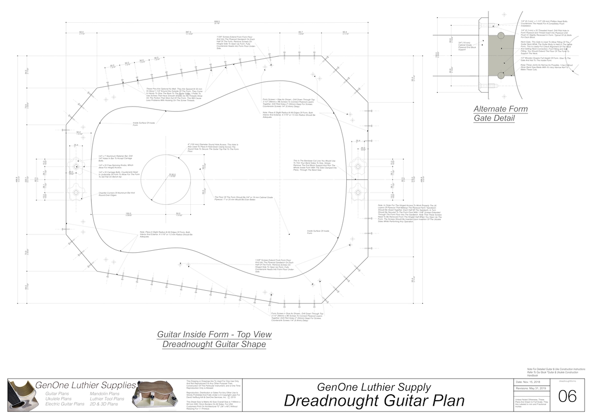 Dreadnought SS 2D CNC Files