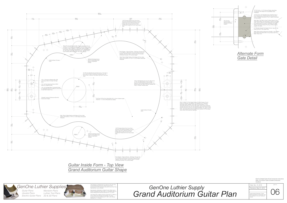 Grand Auditorium Guitar Form Package