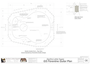 Grand Symphony Florentine Guitar Form Package Top View