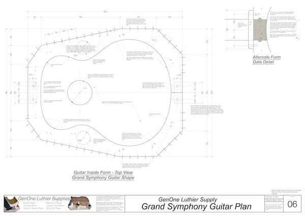 Grand Symphony Guitar Form Package - GenOne Luthier Services