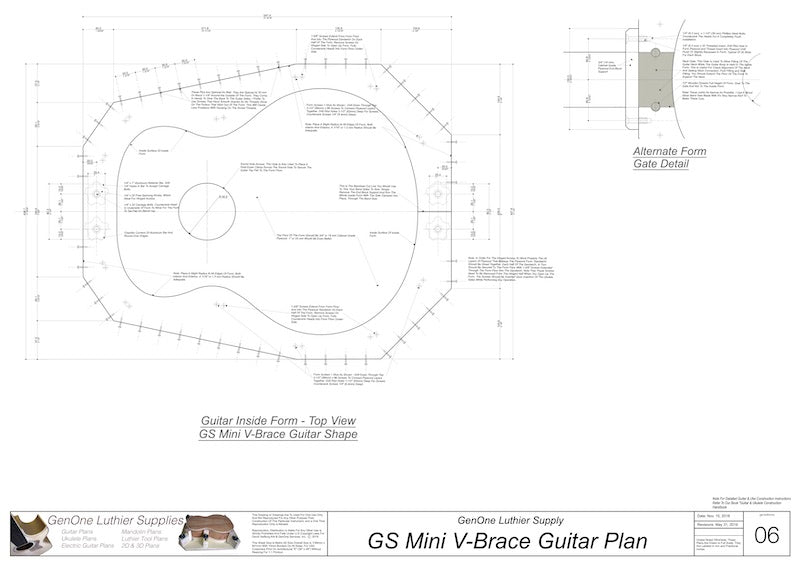 GS Mini V-Brace Guitar Form Package