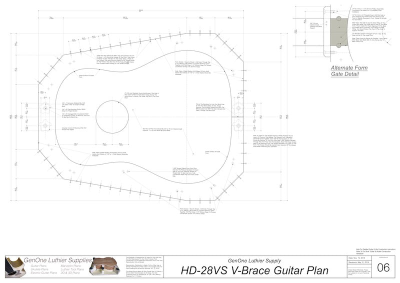 HD-28VS 12 Fret V-Brace Guitar Form Package