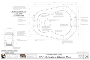 Baritone 12 Ukulele Form Package Top View