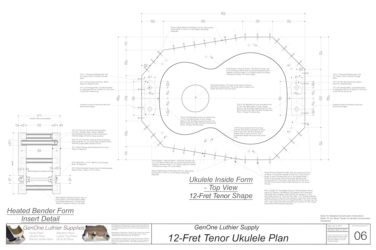 Tenor 12 Ukulele Form Package