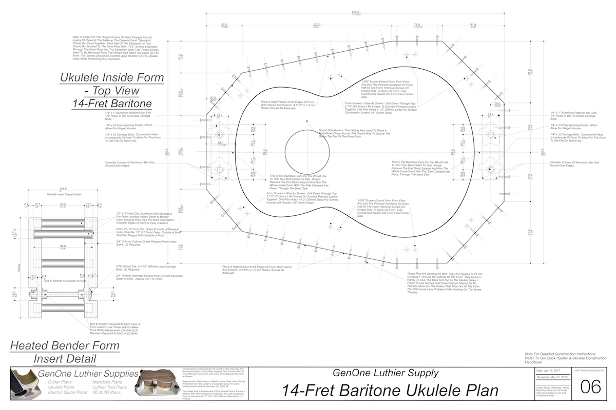 Baritone 14 Ukulele Form Package