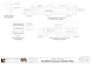 00-28vs Guitar Plans Inside Form Side Views