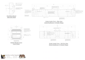 Grand Auditorium 12-String Guitar Plans Guitar Plans Inside Form Side Views